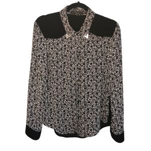 Sanctuary Floral Sheer Button Up